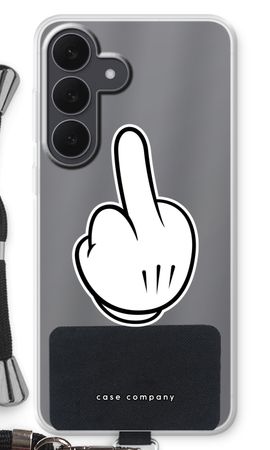 Mittelfinger weiß