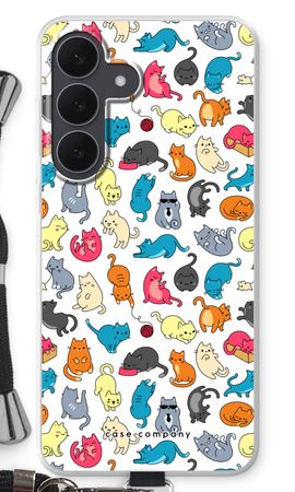 Colourful cats