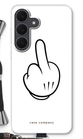 Mittelfinger weiß