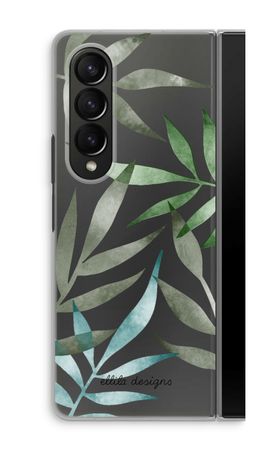 Tropical watercolor leaves