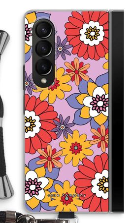 Retro Flowers - Purple