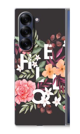 Hello in flowers
