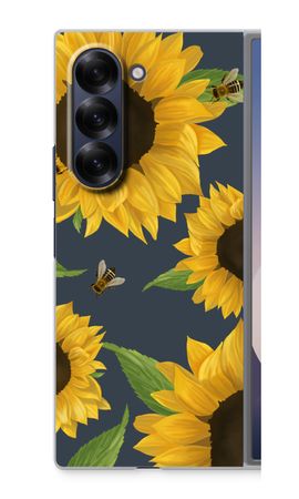 Sunflower and bees