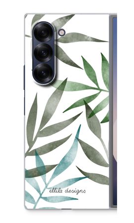 Tropical watercolor leaves