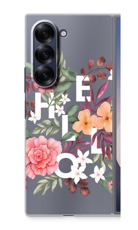 Hello in flowers