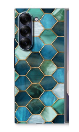 Hexagons in stained glass