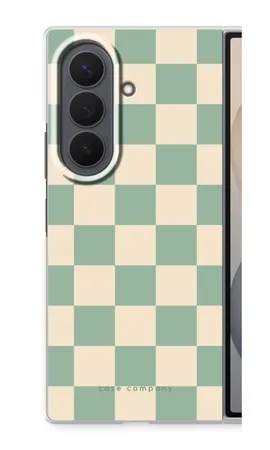 Checkered Mint, Samsung Galaxy Z Fold8 mykt deksel