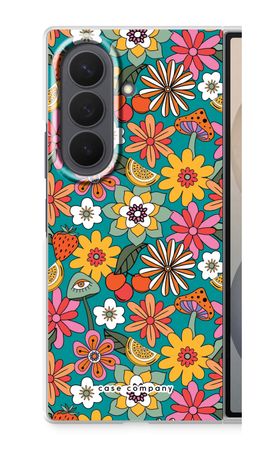 Retro Flowers N°2 - Blue