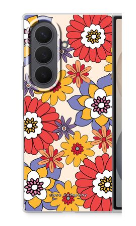 Fleurs rétro - Jaune