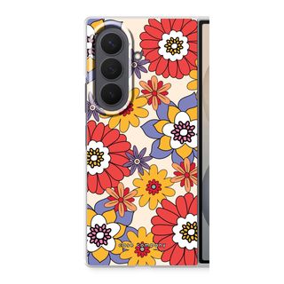 Fleurs rétro - Jaune
