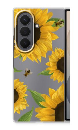 Sunflower and bees