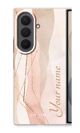 Gold Lines Namecase - Blush