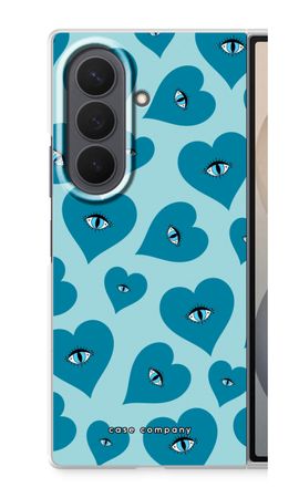Blue heart eyes