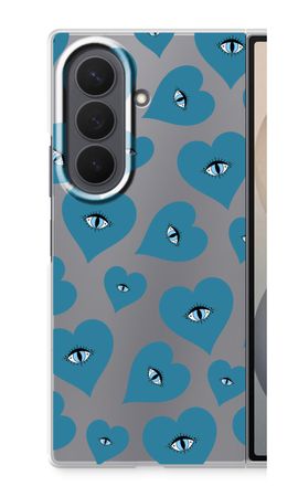 Blue heart eyes