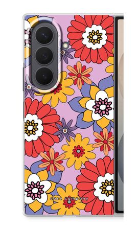 Retro Flowers - Purple