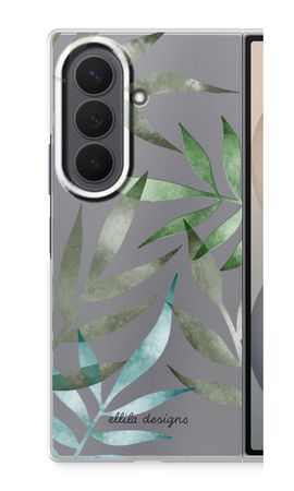 Tropical watercolor leaves