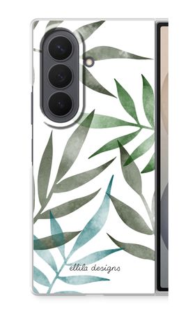 Tropical watercolor leaves
