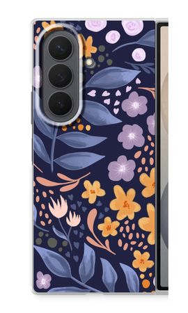 Flowers with blue leaves