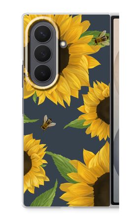 Sunflower and bees