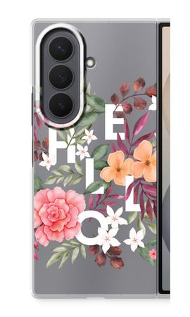 Hello in flowers