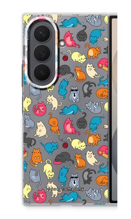 Colourful cats