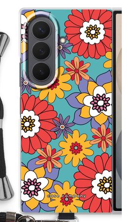 Retro Flowers - Blue