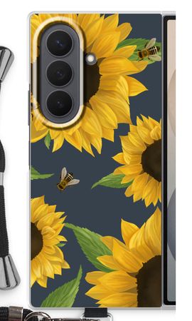 Sunflower and bees