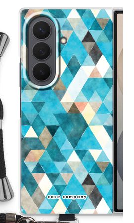 Coloured triangles blue