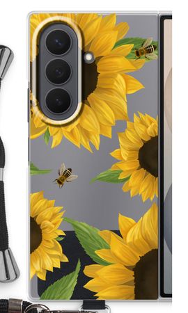 Sunflower and bees