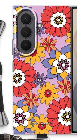 Retro Flowers - Purple