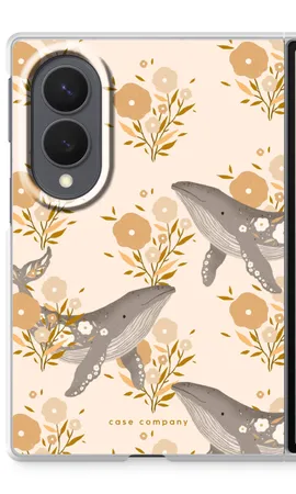 Floral Whales, Samsung Galaxy Z Fold8 soft case