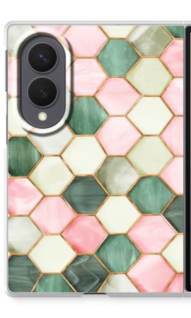 Hexagons in stained glass