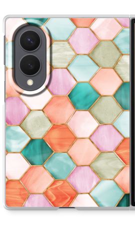 Hexagons in stained glass