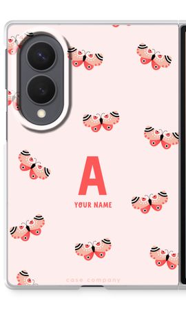 Rosy Butterflies Monogram