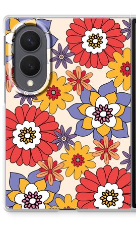 Retro Flowers - Yellow