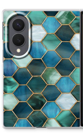 Hexagons in stained glass