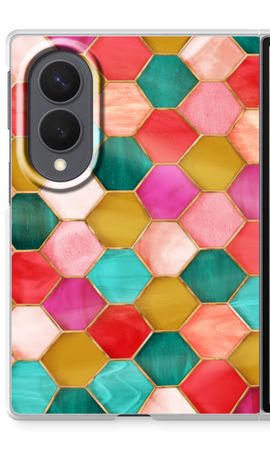 Hexagons in stained glass