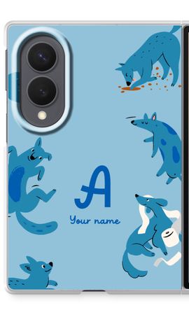 Playful Dogs Monogram