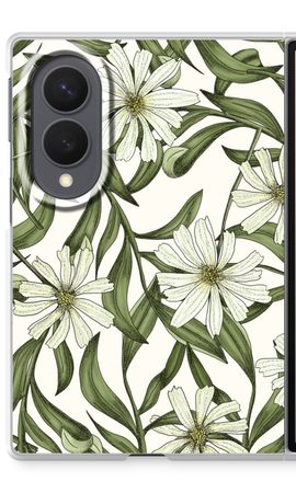 White flower pattern