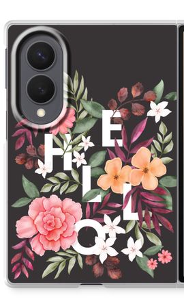 Hello in flowers