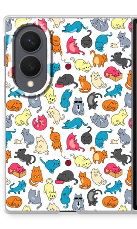 Colourful cats