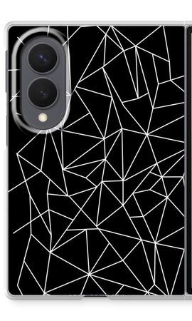 Geometric lines white