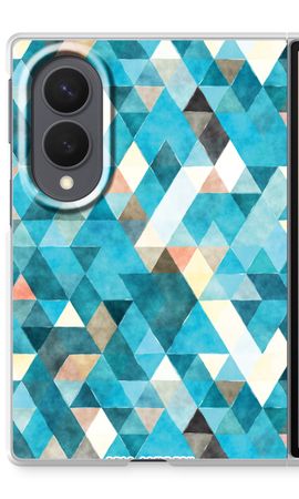 Coloured triangles blue