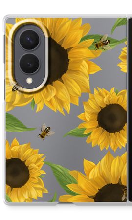 Sunflower and bees