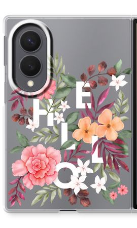 Hello in flowers