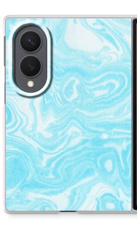 Water paint blue