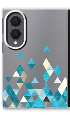 Coloured triangles blue