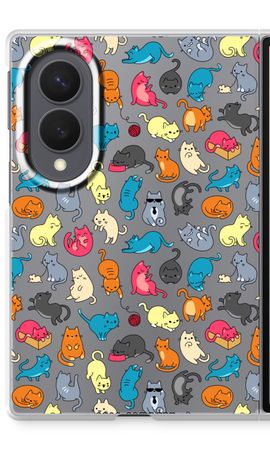 Colourful cats