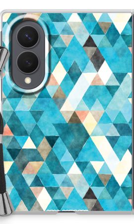 Coloured triangles blue