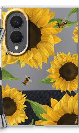 Sunflower and bees
